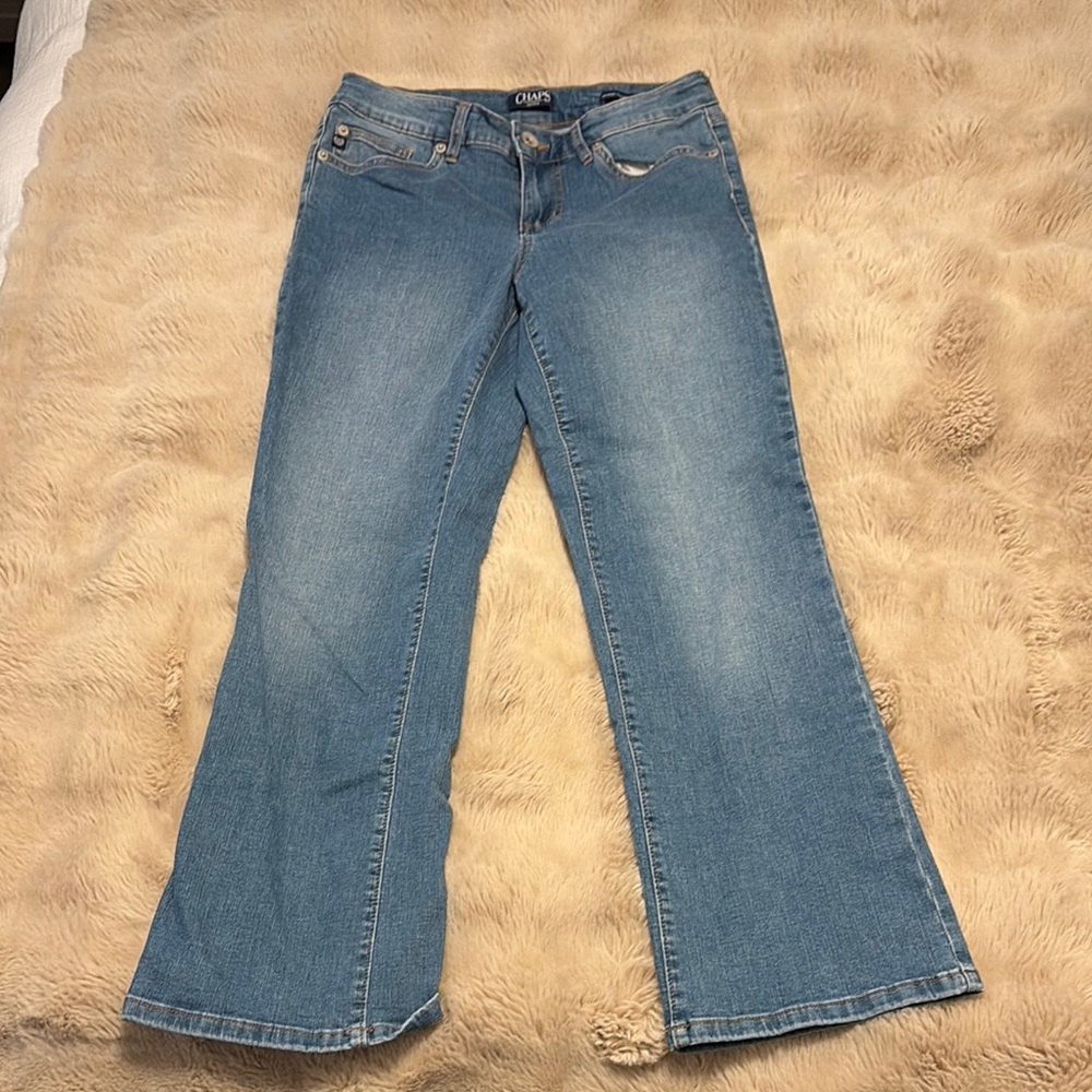 Chaps Blue Ankle Jeans